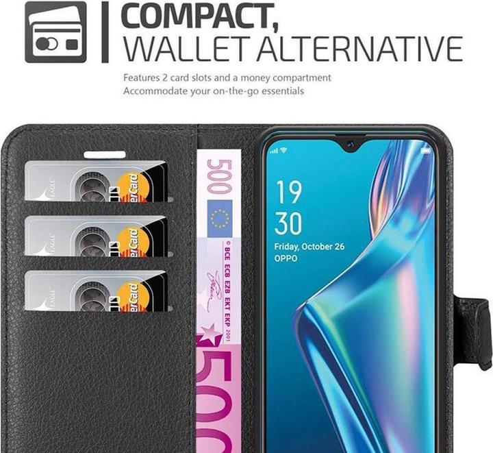 Actual product image Cadorabo Book with stand function cover (Oppo A12)