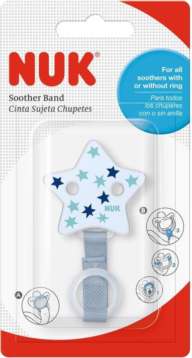 Immagine prodotto NUK Catene per succhietti Fascia per succhietti con e senza anello di presa - (1 x)