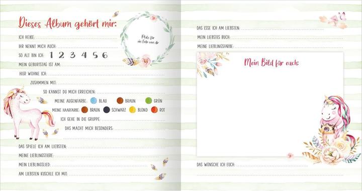 Produktbild Freundebuch Einhörner Aquarell (Deutsch, 2022)