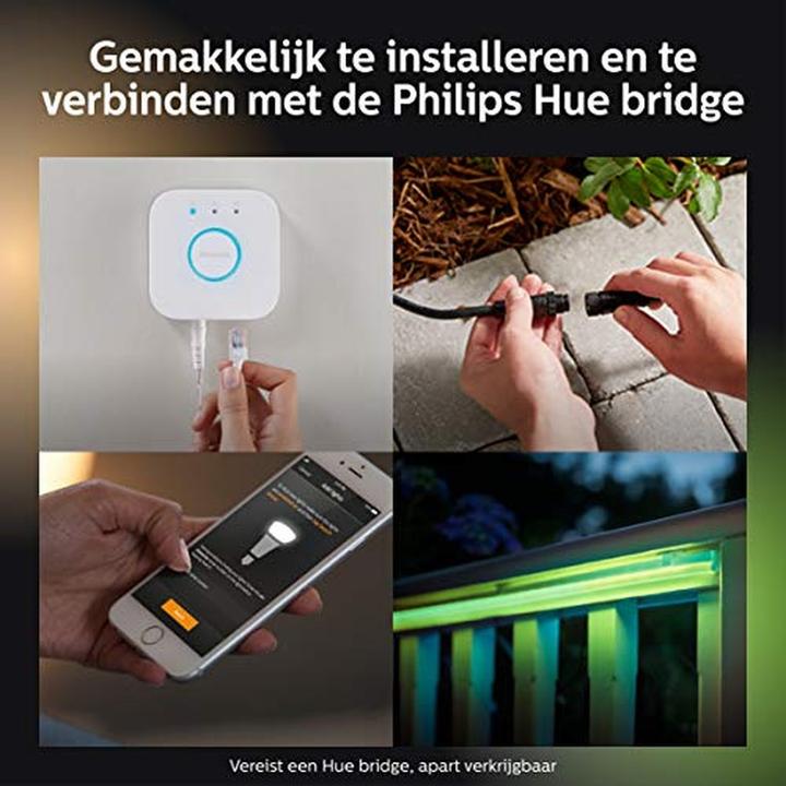 Actual product image Philips Hue LED Stripe Lightstrip Outdoor (DE Plug) (Multicoloured, 200 cm, Outdoor)
