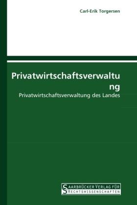 Produktbild Privatwirtschaftsverwaltung (Deutsch, Carl-Erik Torgersen, 2010)