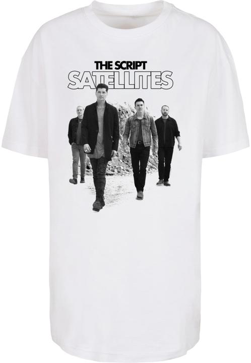 Produktbild Merchcode Ladies The Script - Satellites Photo Oversized Boyfriend Tee - 172001 (S)