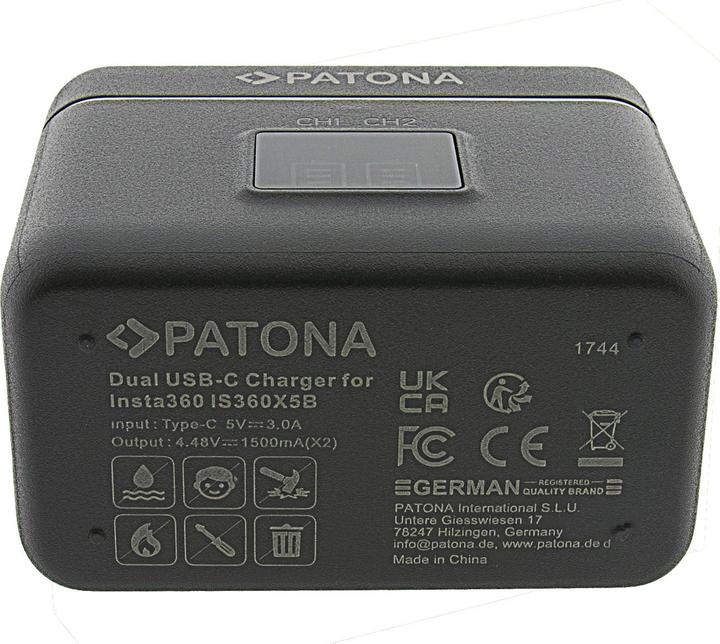 Immagine prodotto Patona Dual Charger Box Insta360 X5