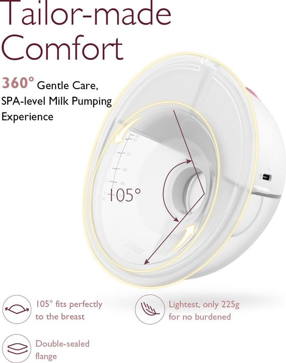 Produktbild Momcozy M5 Wearable Breast Pump Red Double Packs