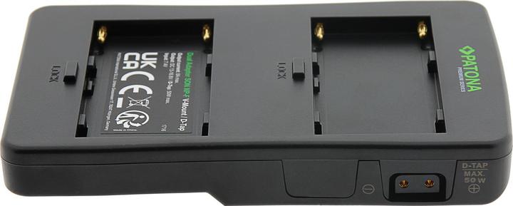 Actual product image Patona V-Mount adapter for 2x NP-F batteries (DC coupler)