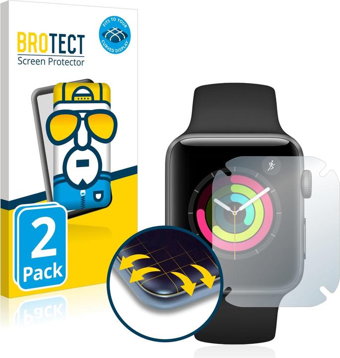 Productafbeelding BROTECT Volledig bedekkende screen protector (Apple Watch Series 3)