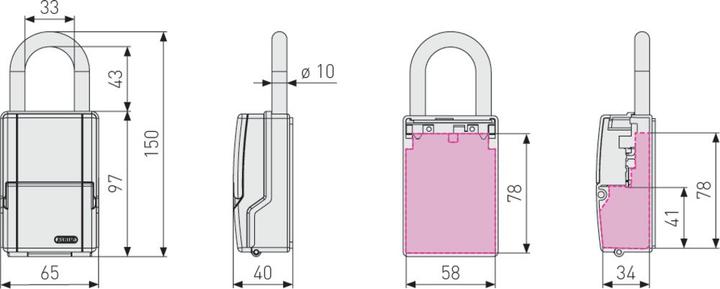 Actual product image Abus KeyGarage 737 Mini with hanger