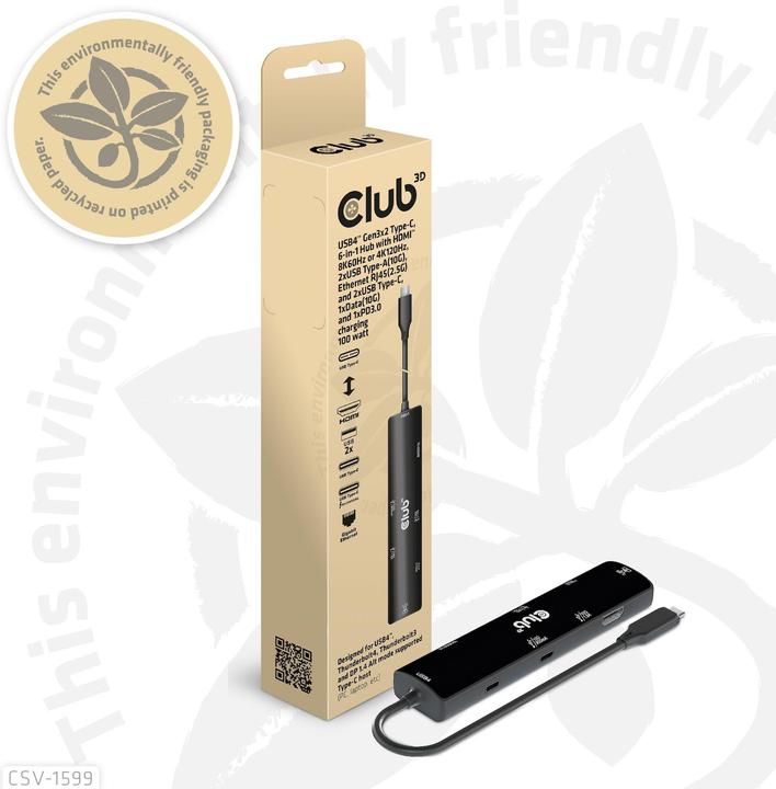 Image du produit Club 3D CSV-1599 (USB-C, 1 Ports)