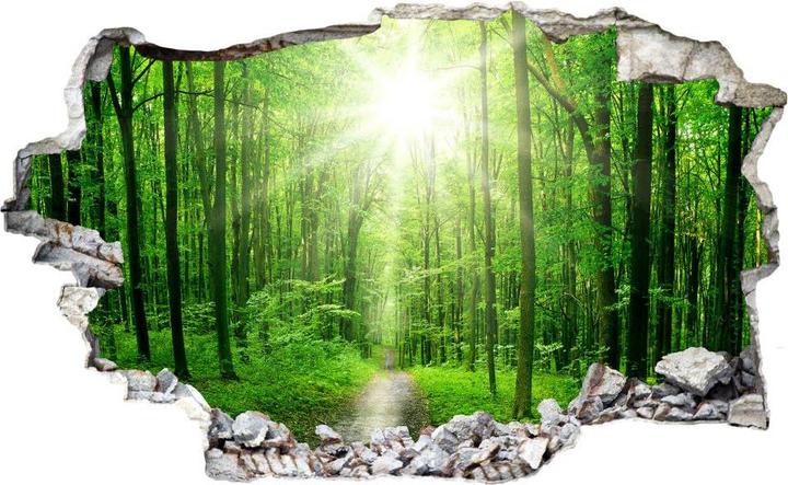 Actual product image Trenddeko 3D Sunny Forest (95 x 58 cm)