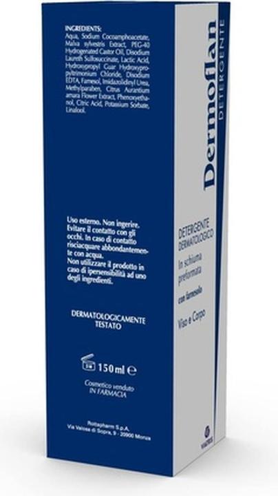 Dermoflan Preformed Foam Cleanser with Excellent Tolerance for Face and Body Sensitive Skin 150ml (Reinigungsschaum, 150 ml)