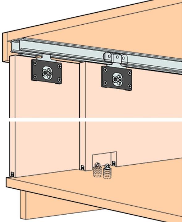 Image du produit HAWA Garniture de porte coulissante combino