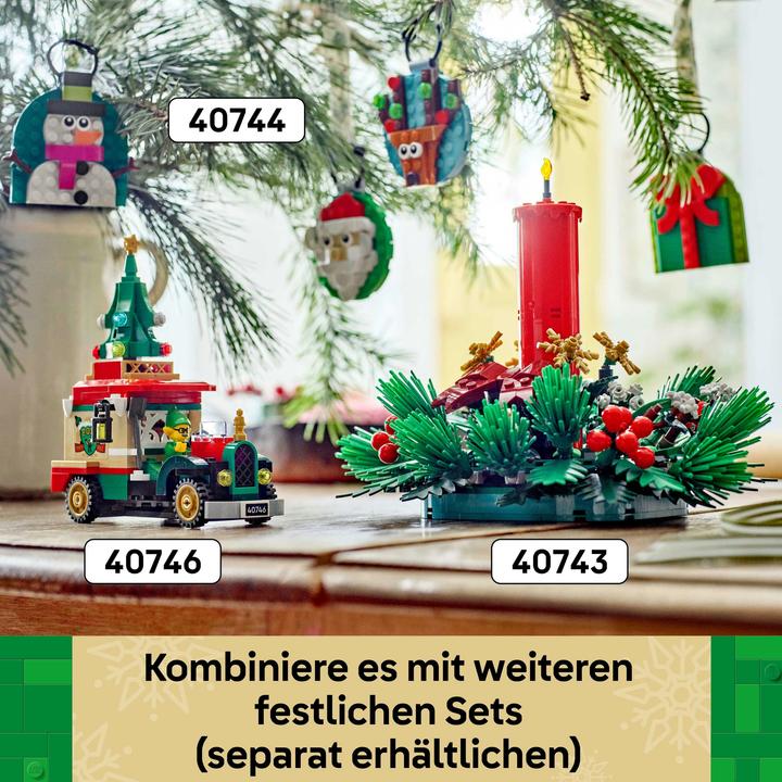Produktbild LEGO Verschiedene Christbaumanhänger (40744, LEGO Iconic)