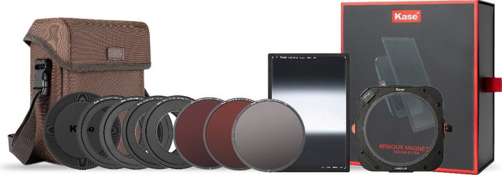 Produktbild Kase Armour Master Double Grad Kit II (CPL/ND8/ND64/ND1000/Double grad S-GND0.9+H-GND0.9/Adapter ring/Bag (67 mm, Polarisationsfilter, 100 mm)