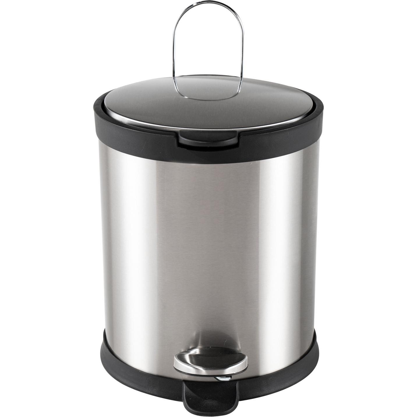 HTI-Living Kosmetikeimer 5 Liter Edelstahl Jannik, Abfalleimer, Silber