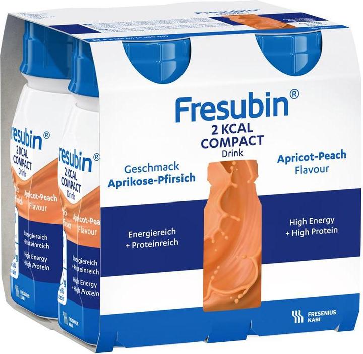 Image du produit Fresubin 2 kcal Compact Drink abricot-pêche 4 x 125 ml (Pêche, Abricot, 4 x)