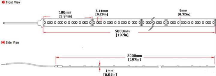 Immagine prodotto Synergy 21 Striscia LED Flex 130 SWW DC48V 240W IP20 ULS 50M (Bianco caldo, 500 cm, Interno)