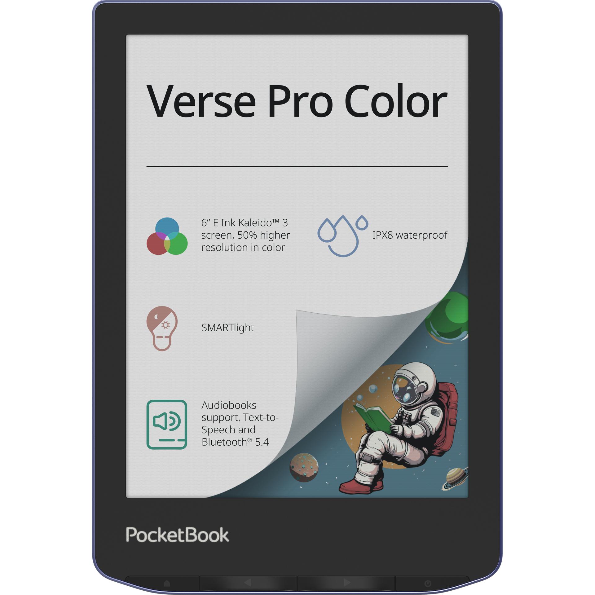 PocketBook Verse Pro Color (6", 16 GB), eReader, Viola