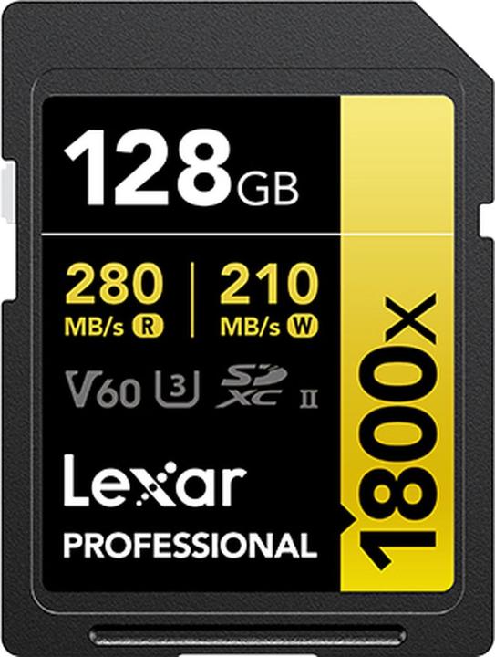 Image du produit Lexar Professional 1800x (2 Pack) (128 Go, SDXC, U3, UHS-II)