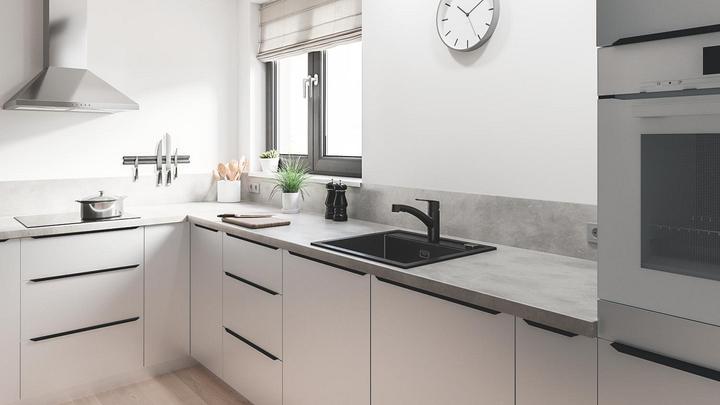 Immagine prodotto Grohe Start QuickFix Küchenarmatur, Dual-Spülbrause, herausziehbar, schwenkbar, mattschwarz