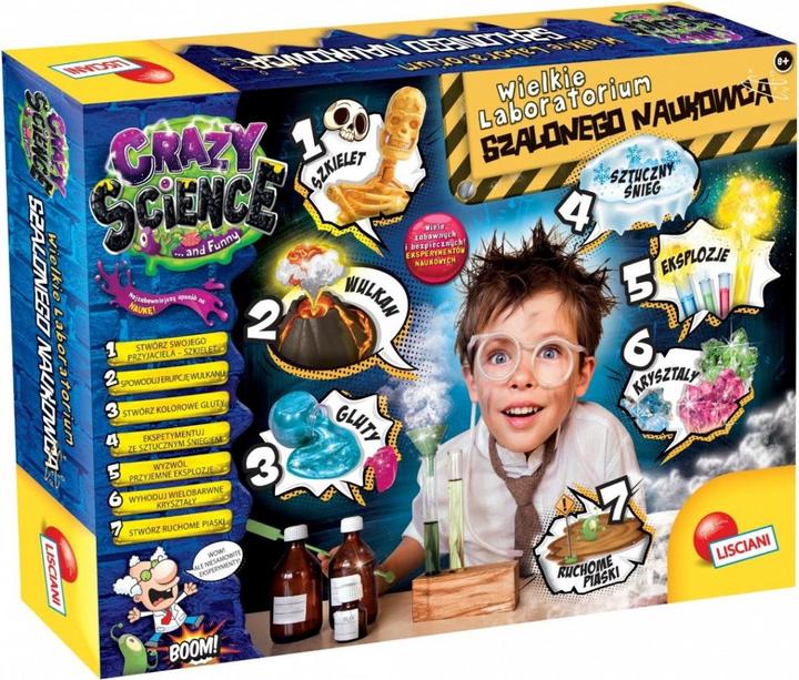 Actual product image Lisciani Science group Crazy Science Laboratory