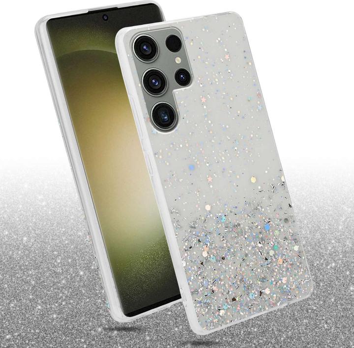 Actual product image Cadorabo Bumper Case for Samsung Galaxy S23 ULTRA TPU funkelnder Glitter (Samsung Galaxy S23 Ultra)