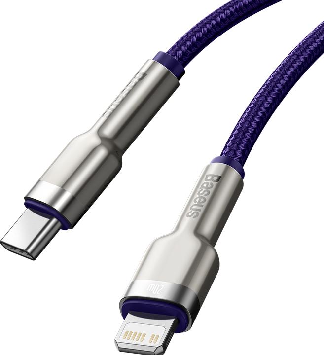 Produktbild Baseus Cafule Series USB-C cable for Lightning, 20W, 2m (purple) (2 m, USB 2.0, 20 W)