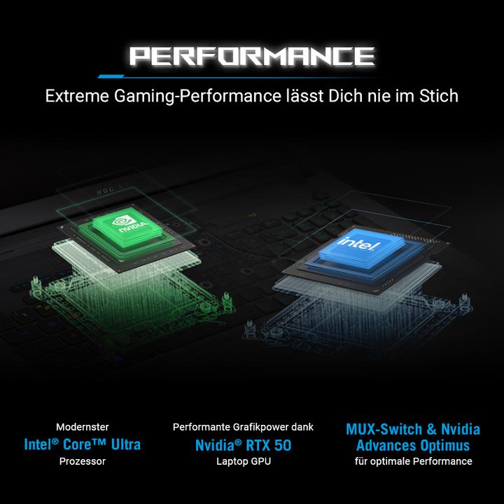 Immagine prodotto ASUS ROG Strix Scar 16 RTX 5070 Ti (16", 1000 GB, 32 GB, DE, Intel Core Ultra 9 275HX)