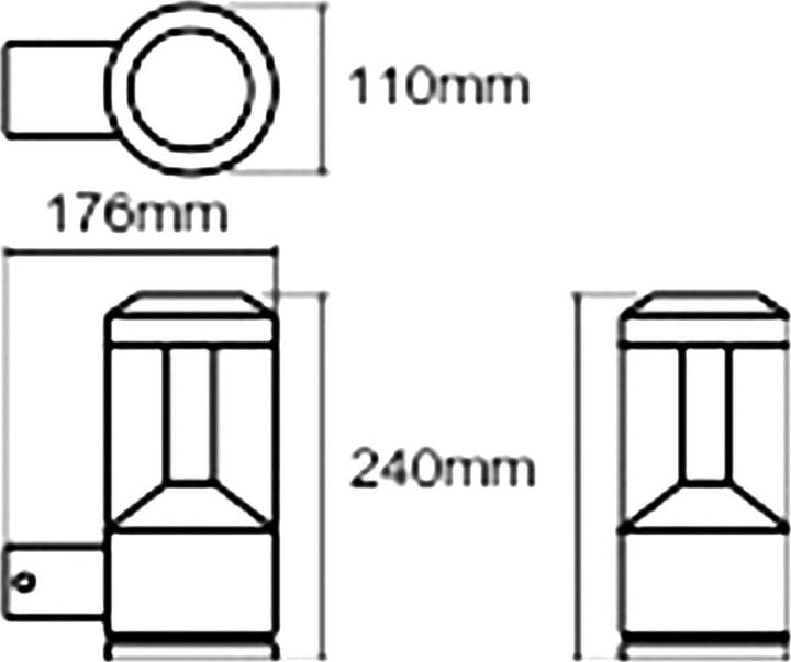 Actual product image Ledvance Endura Style Lantern Modern (610 lm, IP44)