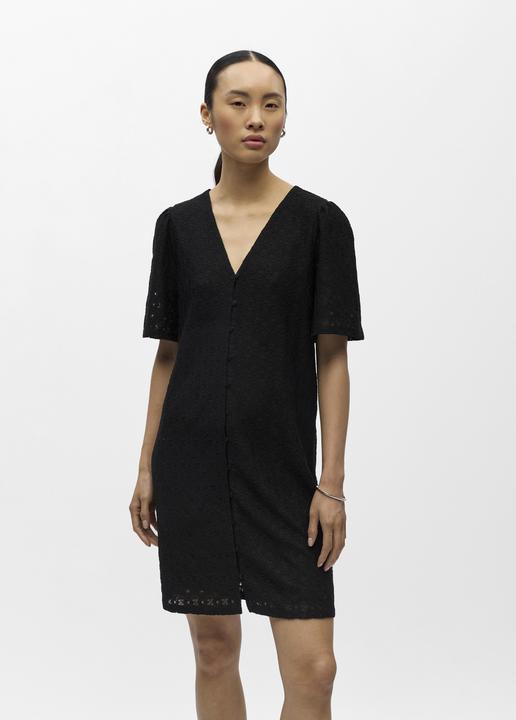 Image du produit Object Strukturiertes V-Ausschnitt Midikleid (L)