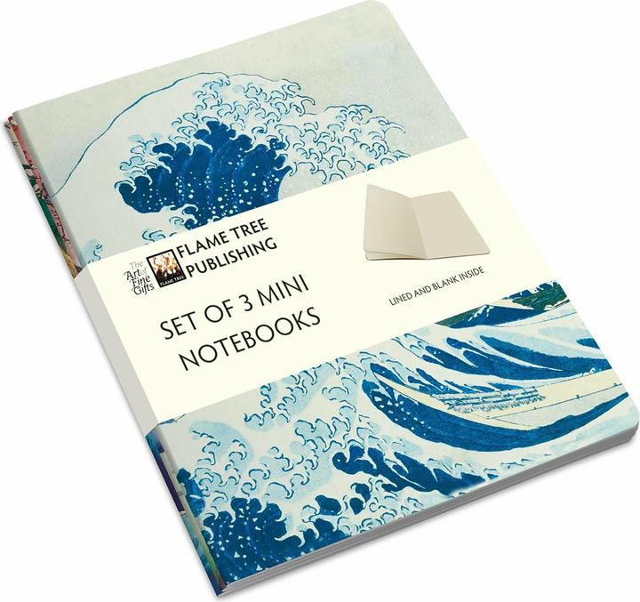 Produktbild Japanese Woodblocks Set of 3 Mini Notebooks (Liniert, Weicher Einband)