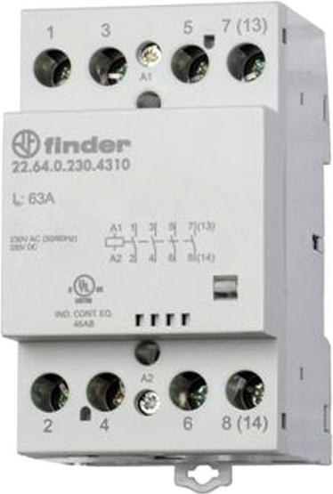 Produktbild Finder Contactor 63A, 2 NO + 2 NC, 12vac/dc