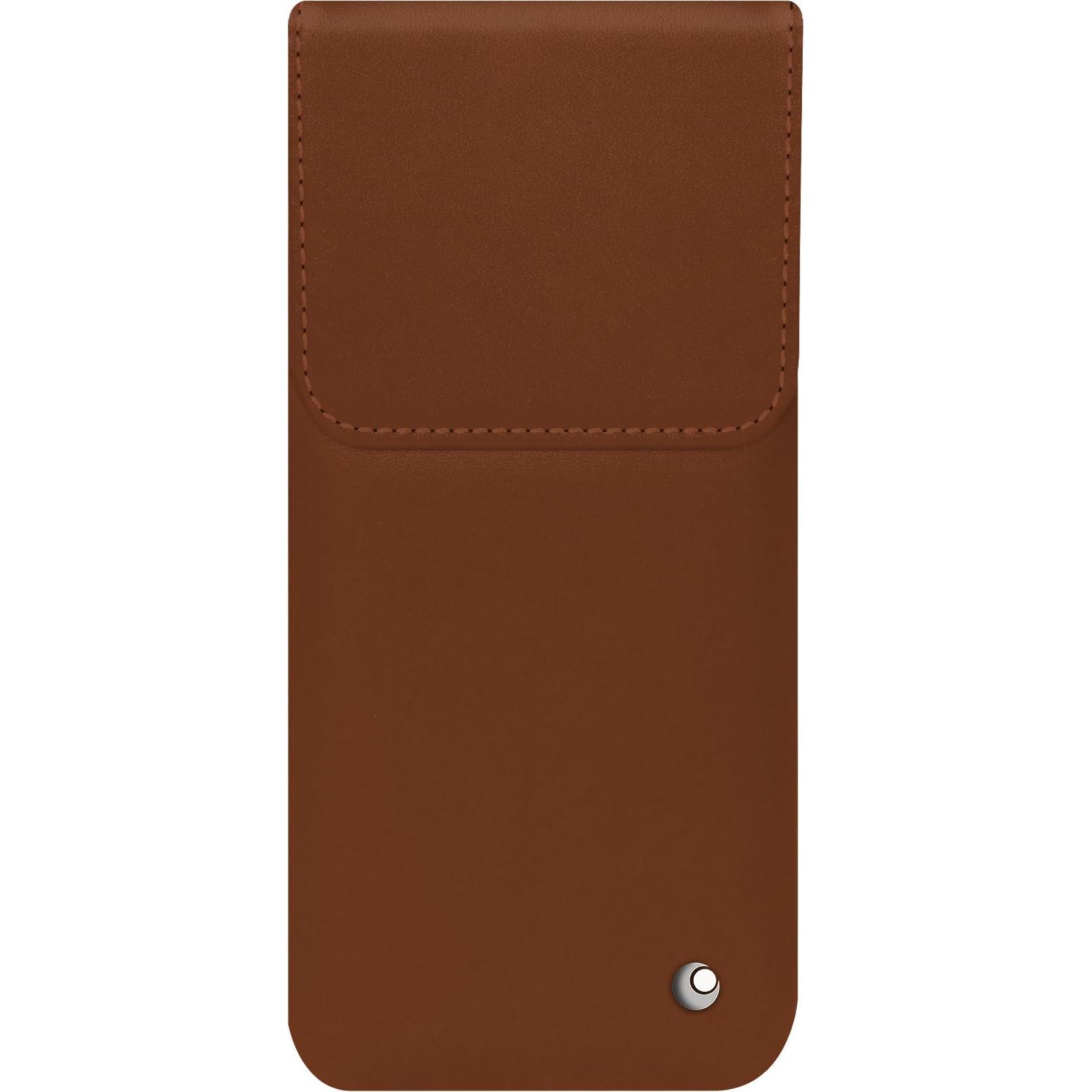 Noreve Lederschutzhülle (Samsung Galaxy S25+), Smartphone Hülle, Braun