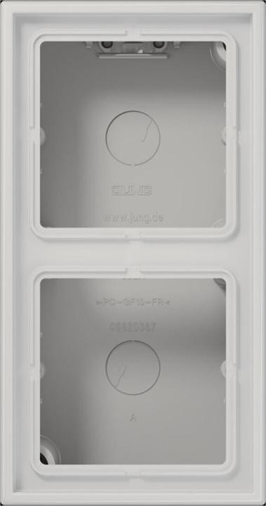 Produktbild JUNG Aufputz-Kappe 2fach lgr