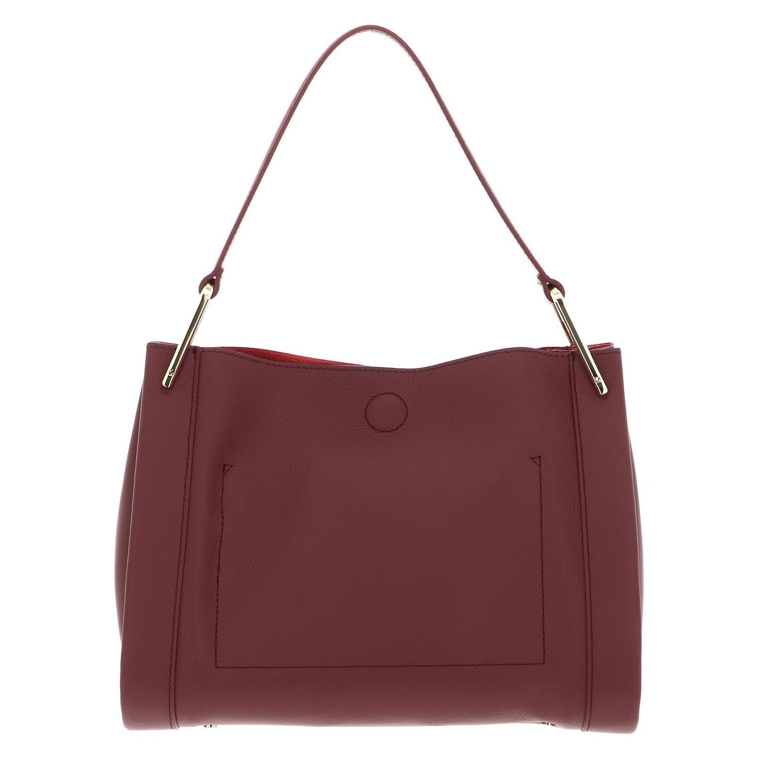Coccinelle, Damen, Handtasche, Wallace Handbag Double Grainy Leather, Braun