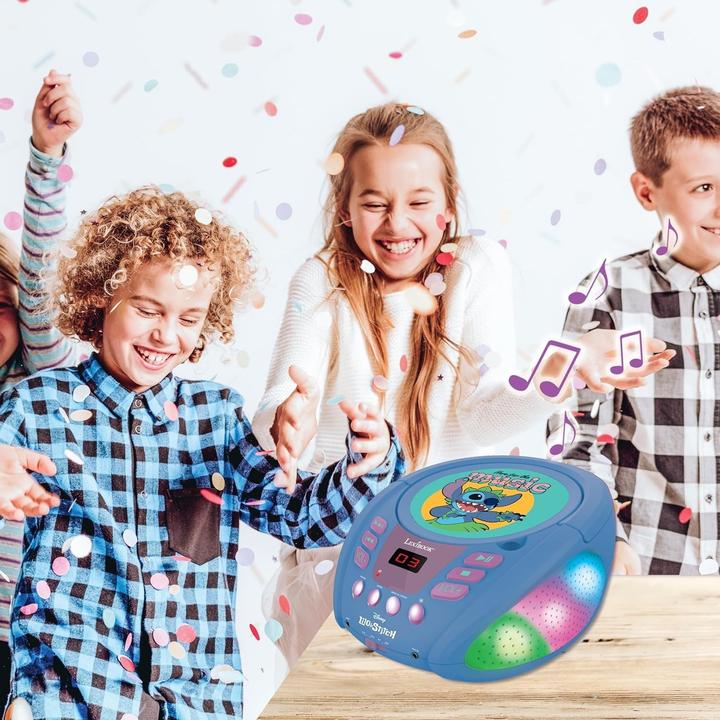 Actual product image Lexibook Stitch Bluetooth® CD Player with Lights (RCD109D)
