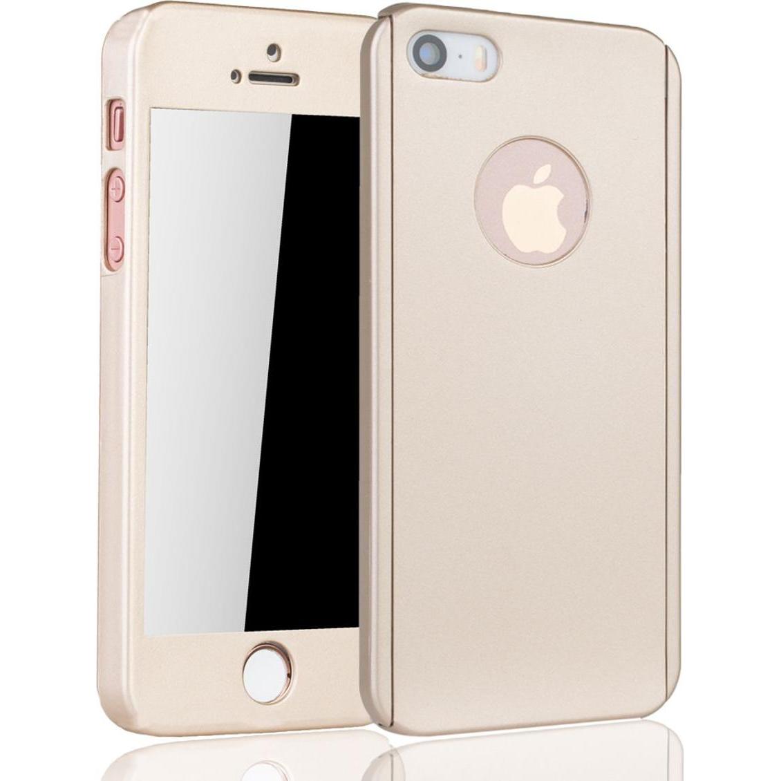 Thumbnail - König Design Schutz Handy Hülle für Apple iPhone 5 / 5s / SE Case Cover Displayschutz Gold (Apple iPhone 5), Smartphone ...