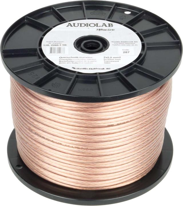 Audiolab Hiflex LS-Kabel, 2x6mm², transp. (100 m, 6 mm²)