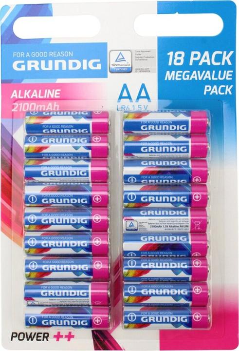 Produktbild Grundig Power++ (18 Stk., AA, 2100 mAh)