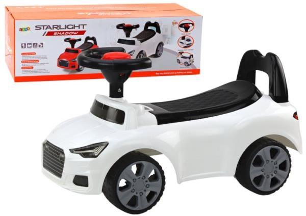 Lean Toys Slide car with backrest QX-3396 Horn Storage box White 17694