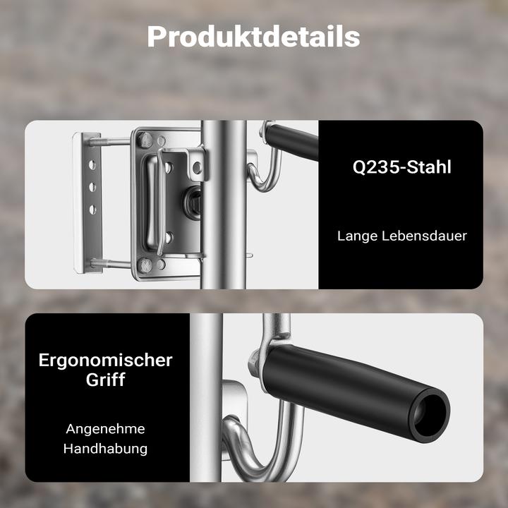 Produktbild Wiltec Anhänger Stützrad bis 450kg Schwerlast Anhängerstütze Bugrad Wohnwagen