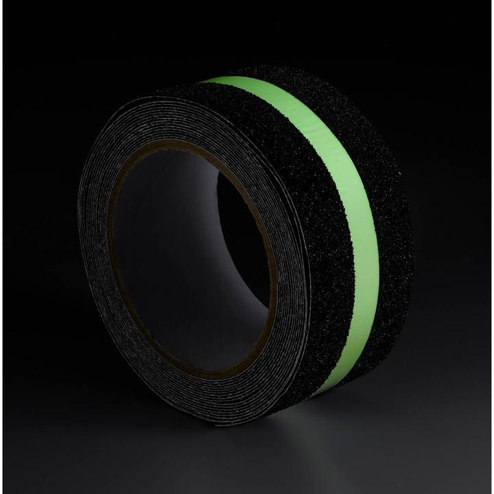 Image du produit Toolcraft TO-10187130 Anti-Rutschband Schwarz, Grün (L x B) 10 m x 55 mm 1 St. (55 mm)