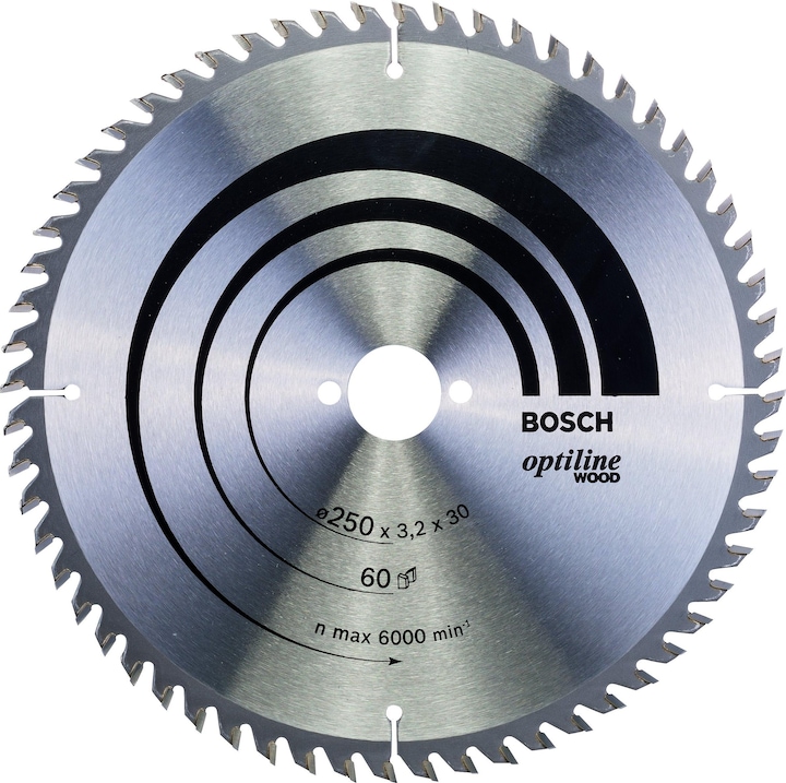 Bosch Professional Zubehör Lama circolare per legno PRO, 250 x 3,2 x 30 mm