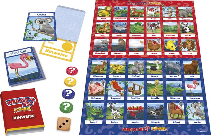 Productafbeelding Hasbro Gaming Wie is het? Junior bordspel voor kleuters en kinderen, Wie is het? Spel voor jongere kinderen, Das (Duits)
