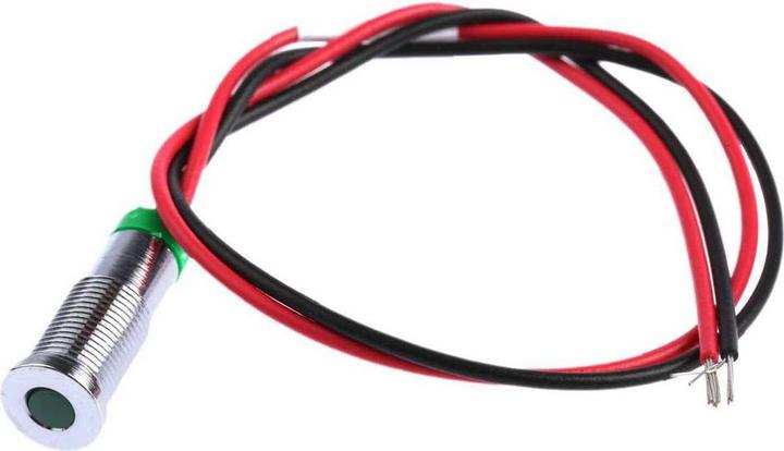 Produktbild RS PRO 6mm flush satin chr LED wires,green 2Vdc