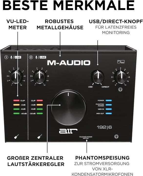 Image du produit M-Audio Air 192-6 (USB)