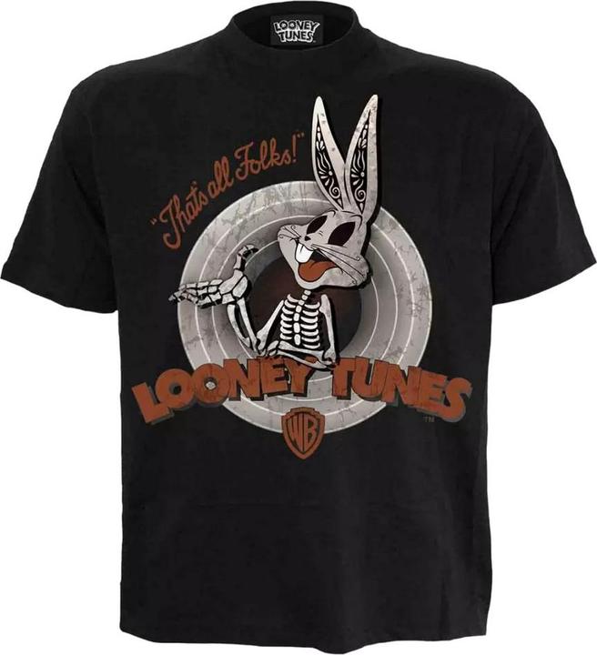 Actual product image Looney Tunes Unisex Adult Bugs Bunny Skull T-Shirt (L, M, S)