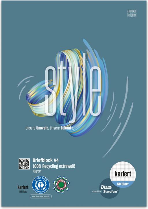 Produktbild Ursus Green Briefblock (A4, Kariert, Weicher Einband)