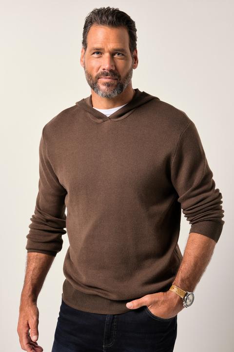 Immagine prodotto JP1880 Maglione in maglia fine con Cashmere Touch e cappuccio, fino alla tg. 7XL (7XL)