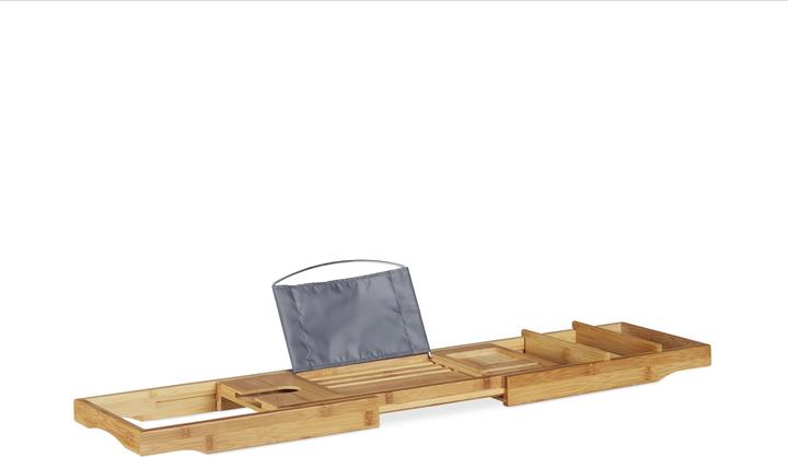 Actual product image Relaxdays Bath tray bamboo (107.5 x 23 x 19 cm)
