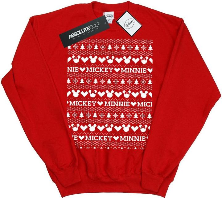 Produktbild Disney Mickey And Minnie Christmas Fair Isle Sweatshirt Mädchen (128)